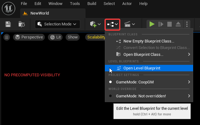 Level Blueprint Location