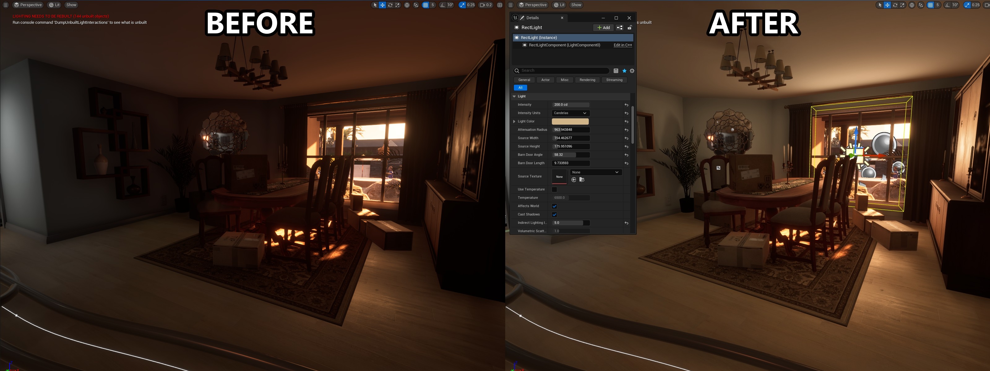 Indirect Lighting Intensity Example 1