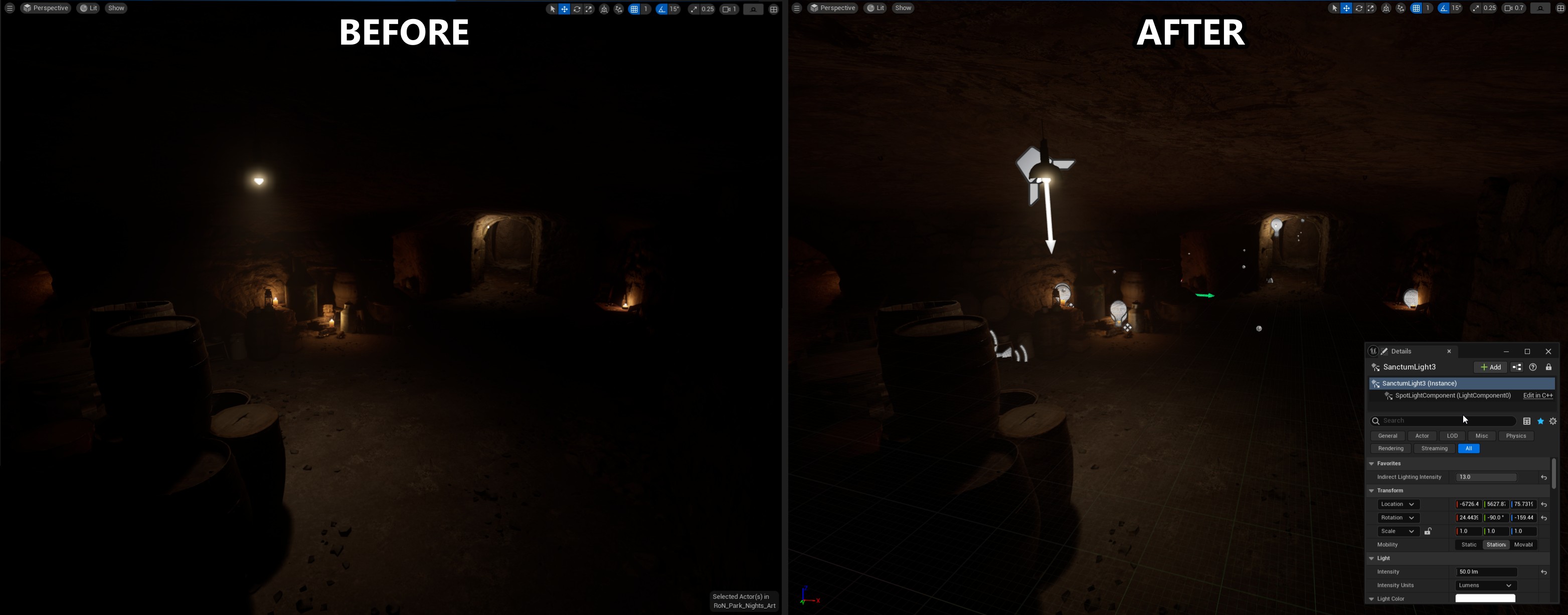 Indirect Lighting Intensity Example 1