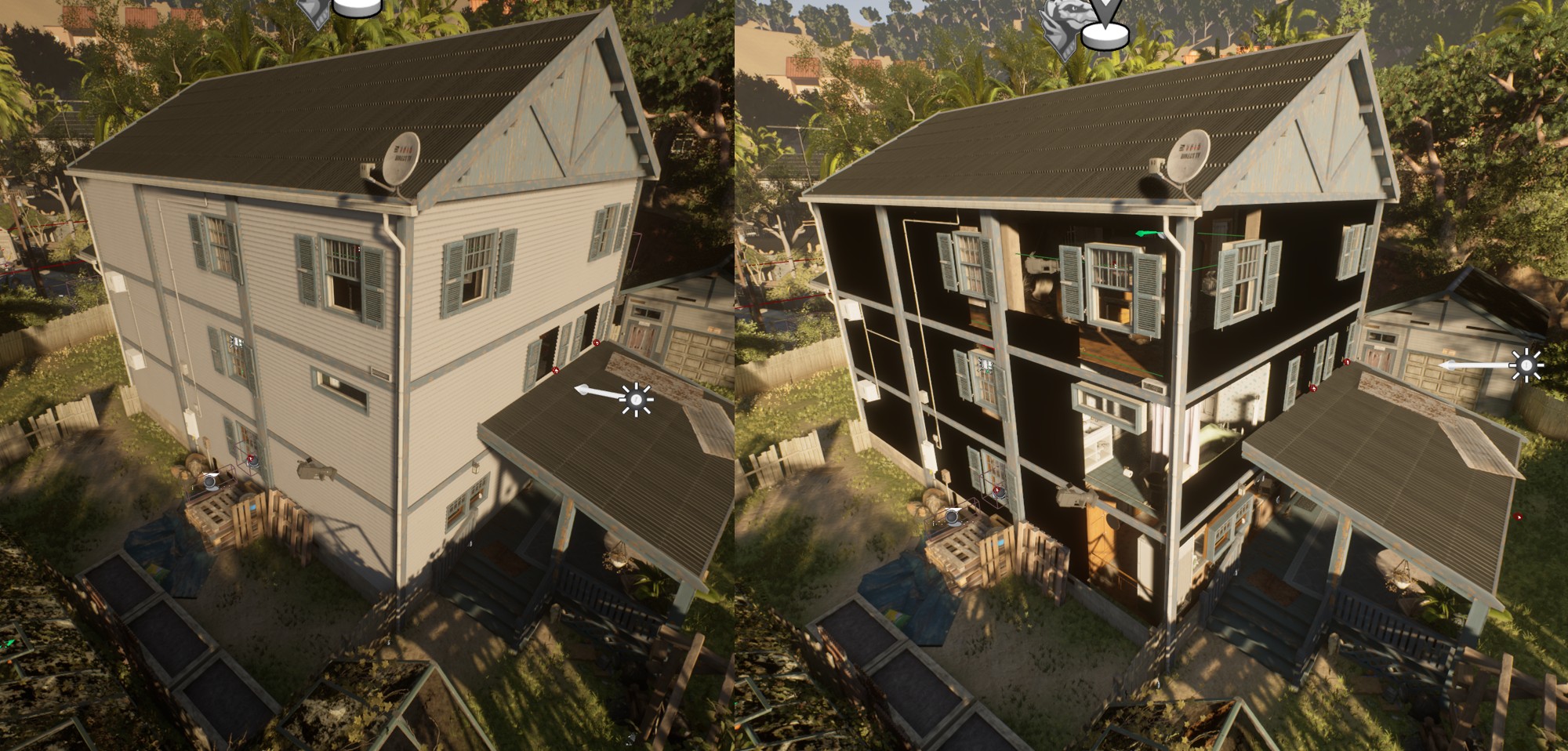 Light Blockers in Walls